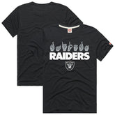 Las Vegas Raiders Homage Unisex NFL ASL Collection by Love Sign Tri-Blend T-Shirt - Black outlet