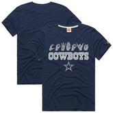 Dallas Cowboys Homage Unisex NFL ASL Collection by Love Sign Tri-Blend T-Shirt - Navy on sale