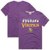 Minnesota Vikings Homage Unisex NFL ASL Collection by Love Sign Tri-Blend T-Shirt - Purple outlet
