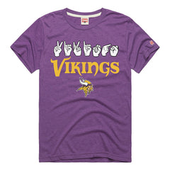 Minnesota Vikings Homage Unisex NFL ASL Collection by Love Sign Tri-Blend T-Shirt - Purple outlet