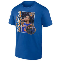 Jalen Brunson New York Knicks '90s Player Graphic T-Shirt - Blue outlet