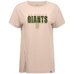 San Francisco Giants Levelwear Women's Influx Protect W T-Shirt - Khaki