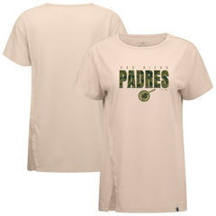 San Diego Padres Levelwear Women's Influx Protect W T-Shirt - Khaki