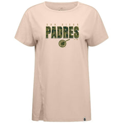 San Diego Padres Levelwear Women's Influx Protect W T-Shirt - Khaki