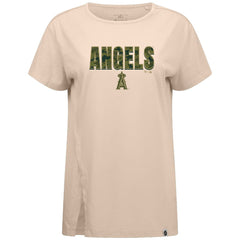 Los Angeles Angels Levelwear Women's Influx Protect W T-Shirt - Khaki