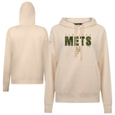 New York Mets Levelwear Women's Adorn Protect W Pullover Hoodie - Khaki