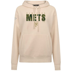 New York Mets Levelwear Women's Adorn Protect W Pullover Hoodie - Khaki