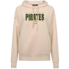 Pittsburgh Pirates Levelwear Women's Adorn Protect W Pullover Hoodie - Khaki