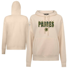San Diego Padres Levelwear Women's Adorn Protect W Pullover Hoodie - Khaki