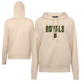 Kansas City Royals Levelwear Women's Adorn Protect W Pullover Hoodie - Khaki