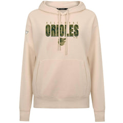 Baltimore Orioles Levelwear Women's Adorn Protect W Pullover Hoodie - Khaki