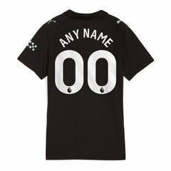 Manchester City Women's 2025/26 Away Replica Custom Jersey - Black | Puma sale