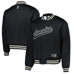 Juventus Collegiate Sateen Full-Snap Jacket - Black | Fanatics for sale