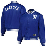 Chelsea Collegiate Sateen Full-Snap Jacket - Royal | Fanatics for sale