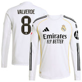 Federico Valverde Real Madrid 2025/26 Home Long Sleeve Jersey - White | Adidas cheap