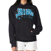 Carolina Panthers Starter Women's Fireworks Fleece Pullover Hoodie - Black cheap