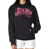 Arizona Cardinals Starter Women's Fireworks Fleece Pullover Hoodie - Black outlet