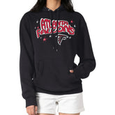 Atlanta Falcons Starter Women's Fireworks Fleece Pullover Hoodie - Black sale
