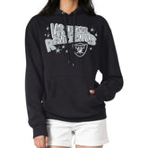 Las Vegas Raiders Starter Women's Fireworks Fleece Pullover Hoodie - Black discount