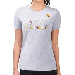 Washington Commanders G-III 4Her by Carl Banks Women's Super-Slim Fit Lightweight Shadow Logo T-Shirt - Gray online