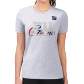 New York Giants G-III 4Her by Carl Banks Women's Super-Slim Fit Lightweight Shadow Logo T-Shirt - Gray sale