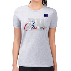 New York Giants G-III 4Her by Carl Banks Women's Super-Slim Fit Lightweight Shadow Logo T-Shirt - Gray sale