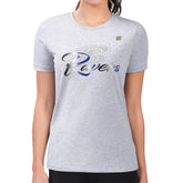 Baltimore Ravens G-III 4Her by Carl Banks Women's Super-Slim Fit Lightweight Shadow Logo T-Shirt - Gray for sale