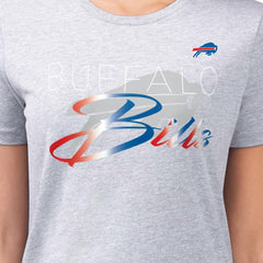 Buffalo Bills G-III 4Her by Carl Banks Women's Super-Slim Fit Lightweight Shadow Logo T-Shirt - Gray online