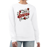 Cleveland Browns G-III 4Her by Carl Banks Women's Roses Fleece Tri-Blend Pullover Sweatshirt - White online