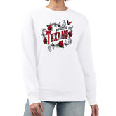 Houston Texans G-III 4Her by Carl Banks Women's Roses Fleece Tri-Blend Pullover Sweatshirt - White online