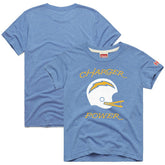 Los Angeles Chargers Homage Youth Charger Power Tri-Blend T-Shirt - Powder Blue cheap
