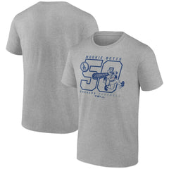 Mookie Betts Los Angeles Dodgers Player Graphic T-Shirt - Heather Gray