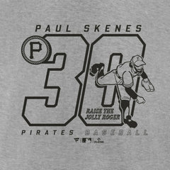 Paul Skenes Pittsburgh Pirates Player Graphic T-Shirt - Heather Gray
