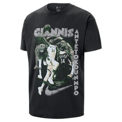 Giannis Antetokounmpo Milwaukee Bucks Unisex Athlete T-Shirt - Black | Nike cheap