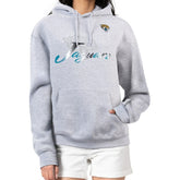 Jacksonville Jaguars G-III 4Her by Carl Banks Women's Shadow Logo Fleece Pullover Hoodie - Gray outlet