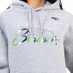 Seattle Seahawks G-III 4Her by Carl Banks Women's Shadow Logo Fleece Pullover Hoodie - Gray outlet