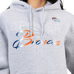 Denver Broncos G-III 4Her by Carl Banks Women's Shadow Logo Fleece Pullover Hoodie - Gray online