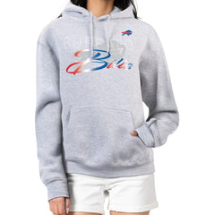 Buffalo Bills G-III 4Her by Carl Banks Women's Shadow Logo Fleece Pullover Hoodie - Gray on sale