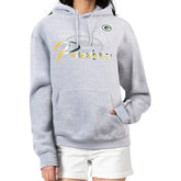 Green Bay Packers G-III 4Her by Carl Banks Women's Shadow Logo Fleece Pullover Hoodie - Gray sale