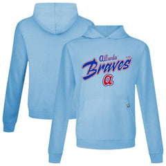 Atlanta Braves Levelwear Defiant Relay Pullover Hoodie - Light Blue