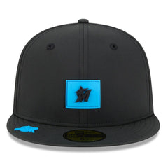 Miami Marlins 2026 Clubhouse 59FIFTY Fitted Hat - Black | New Era