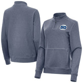 Seattle Seahawks Antigua Women's 50th Season Crush Quarter-Zip Pullover - Heather Navy outlet