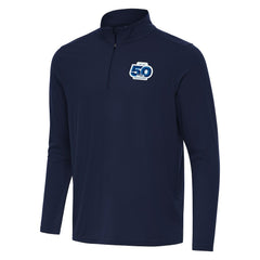 Seattle Seahawks Antigua 50th Season Intent Quarter-Zip Pullover - Navy discount