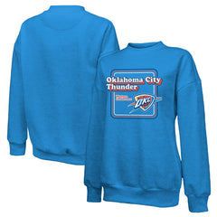 Oklahoma City Thunder Majestic Threads Women's Classic Tri-Blend Pullover Sweatshirt - Blue online
