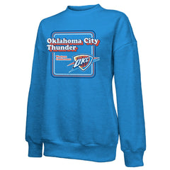 Oklahoma City Thunder Majestic Threads Women's Classic Tri-Blend Pullover Sweatshirt - Blue online
