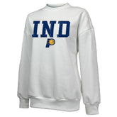 Indiana Pacers Majestic Threads Women's Classic Tri-Blend Pullover Sweatshirt - White online