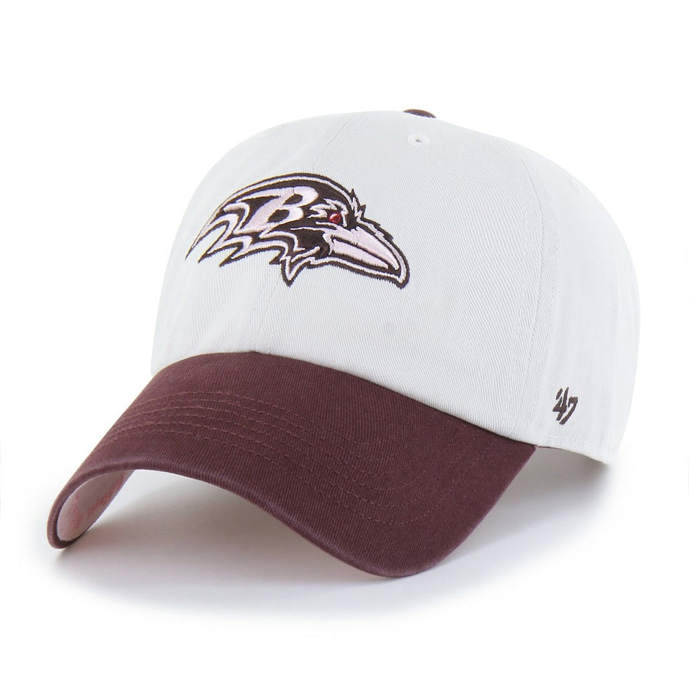 Baltimore Ravens '47 Unisex Love Letter Clean Up Adjustable Hat - Stone/Burgundy on sale
