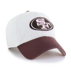 San Francisco 49ers '47 Unisex Love Letter Clean Up Adjustable Hat - Stone/Burgundy on sale