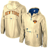New York Knicks Stadium Essentials Unisex 2025/26 City Edition Compete Quarter-Zip Hoodie Jacket - Tan cheap