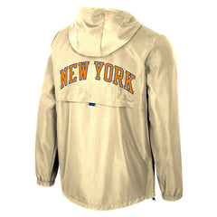 New York Knicks Stadium Essentials Unisex 2025/26 City Edition Compete Quarter-Zip Hoodie Jacket - Tan cheap